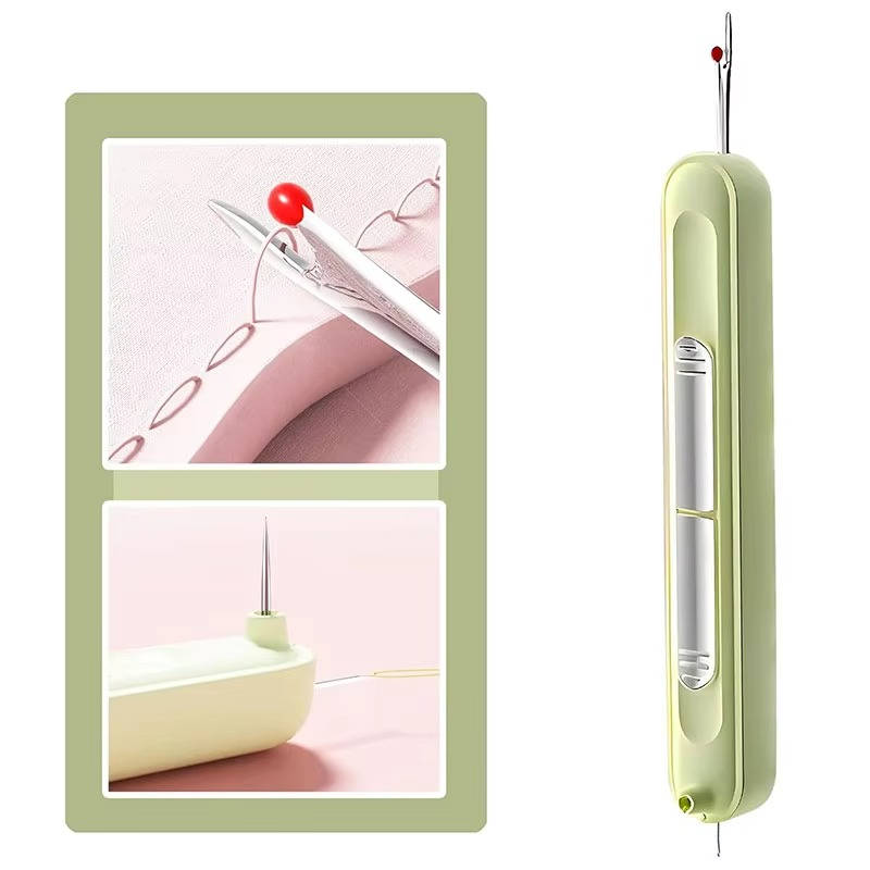 Dual Function Needle Threader with Seam Ripper, Stainless  Steel