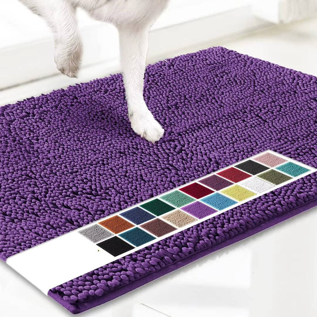 Door Mat, Super Absorbent Indoor/Outdoor Mud Scraper, Non-Slip Washable Entrance Rug