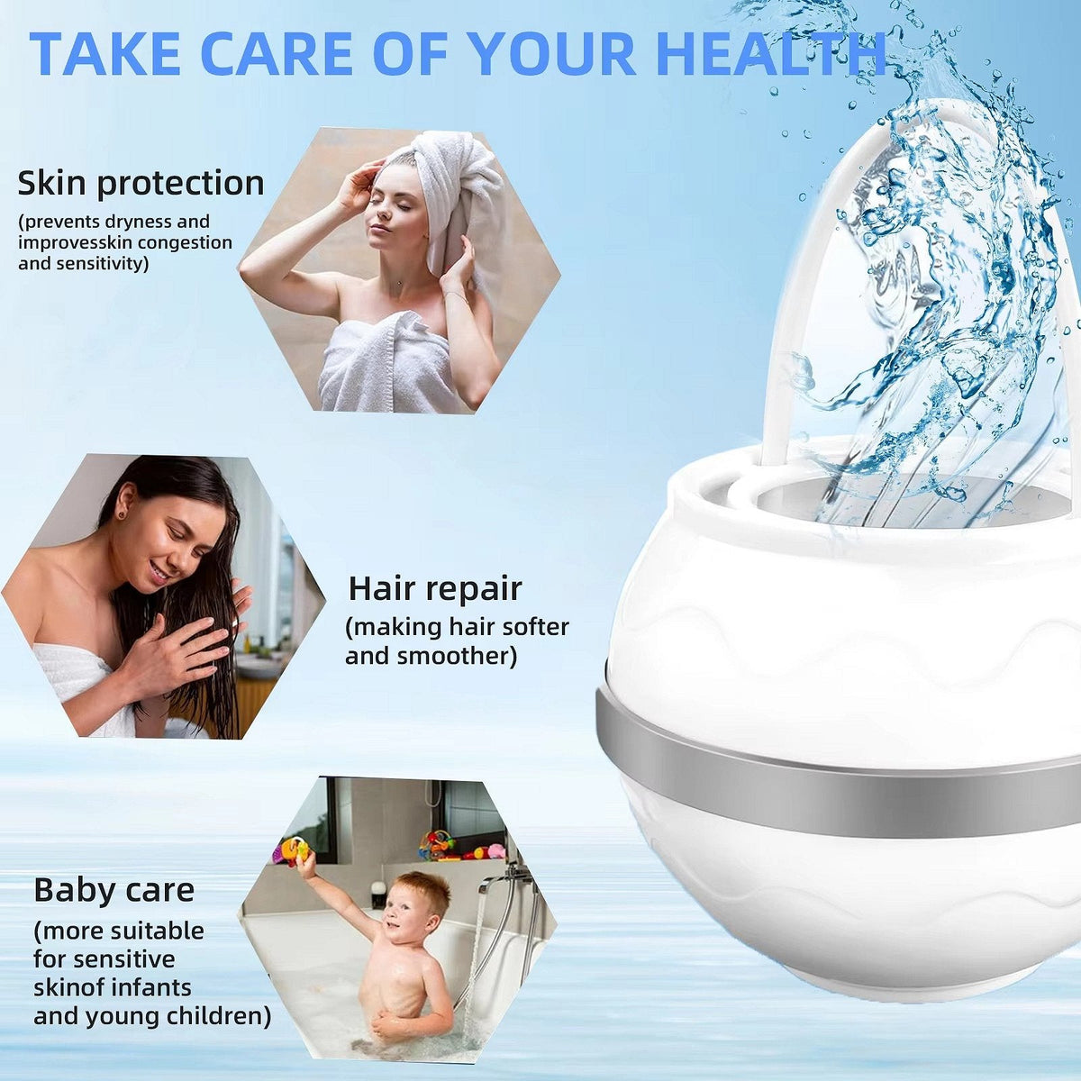 Faucet Mount Tub Filter with Eight-Layer Filtration and Mineral  Enrichment