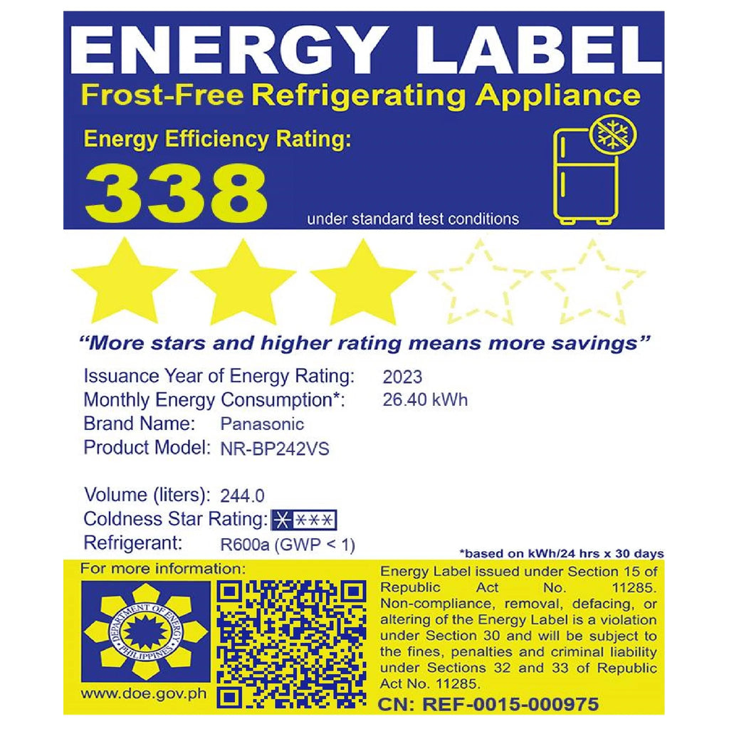 8.6 Cu. Ft. Two-Door Refrigerator Inverter
