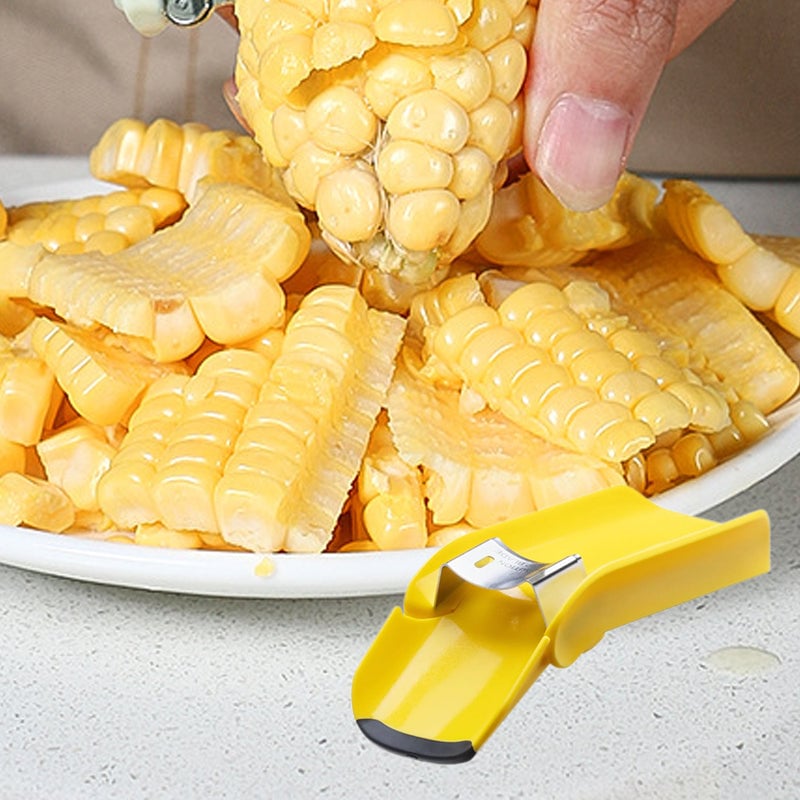 Corn Kernel Stripper with Stainless Steel Blade and Rubber Grip  Feet