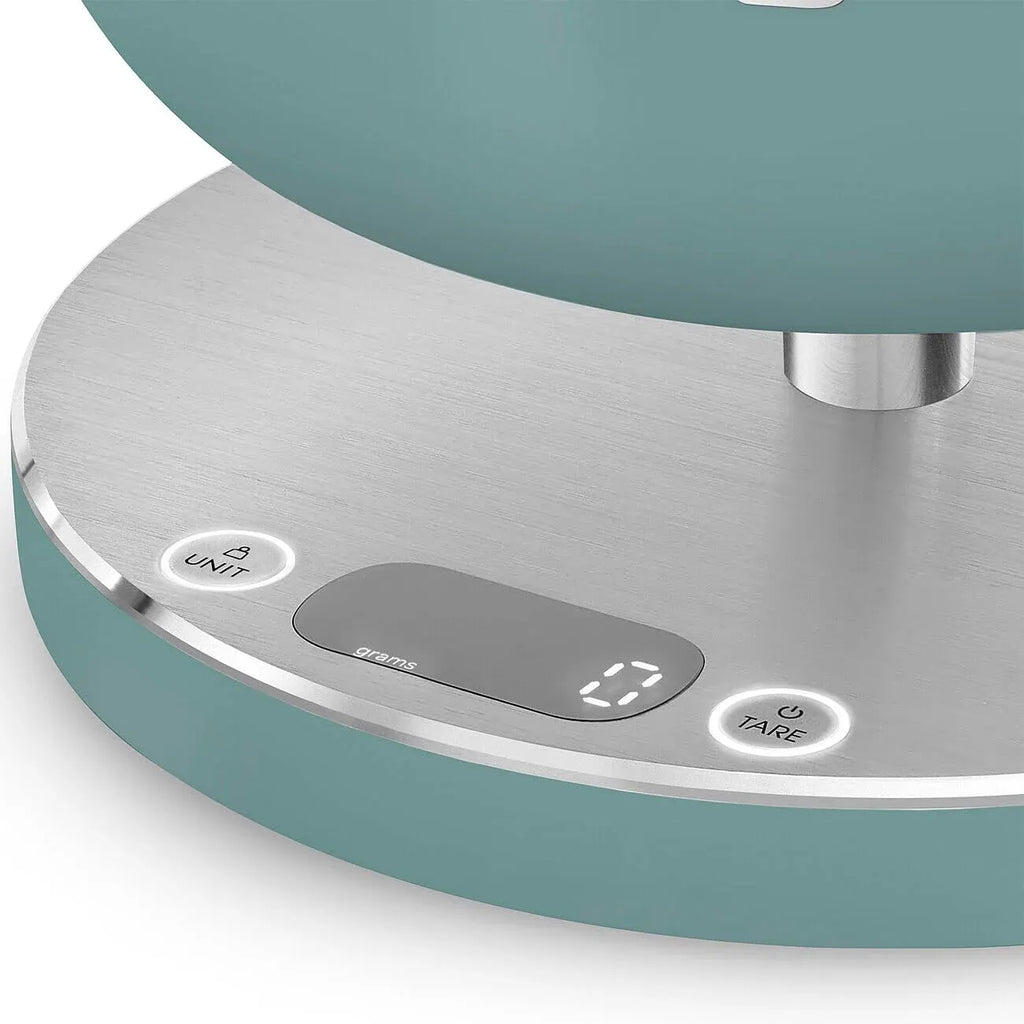 Contemporary Digital Kitchen Scale with Removable Bowl (Jade)