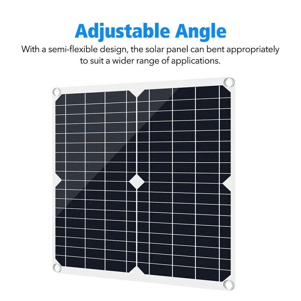 Xhy Solar Panel Kit 400W with Controller and Power Inverter Battery Charger Maintainer for Boat Car RV Motorcycle Marine Automotive