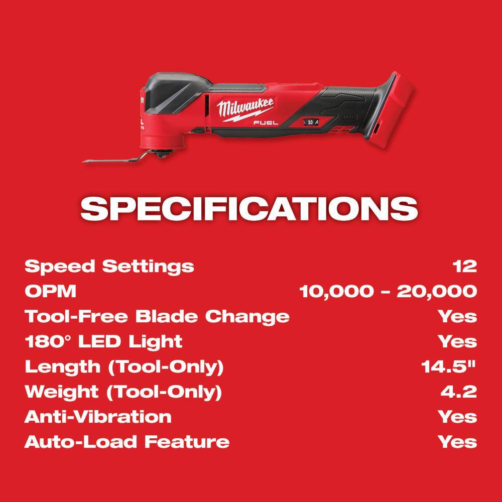 2836-21 Cordless Brushless Oscillating Multi-Tool Kit with Battery and Charger