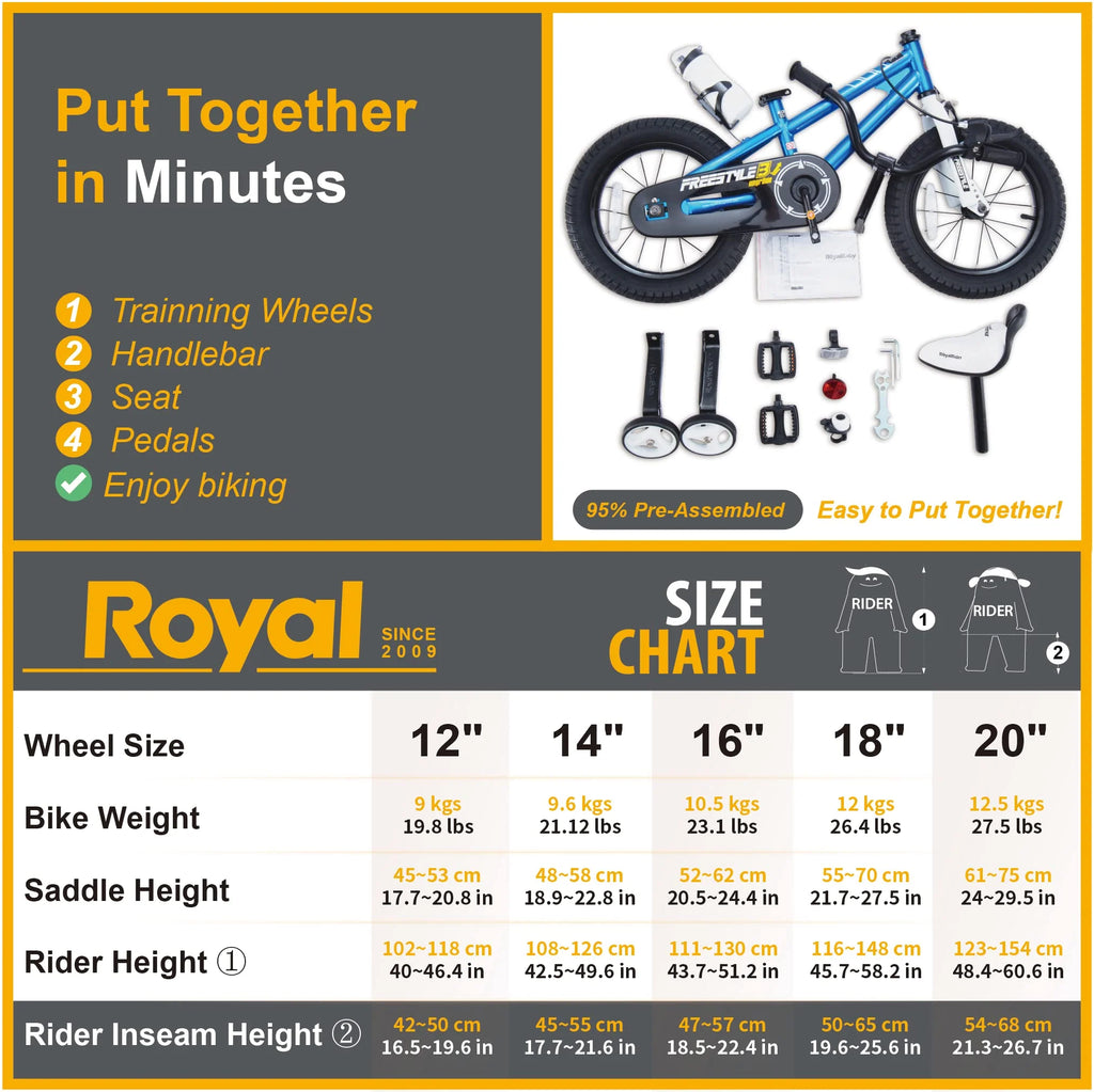 Royalbaby Freestyle Bicycle Multiple Colors