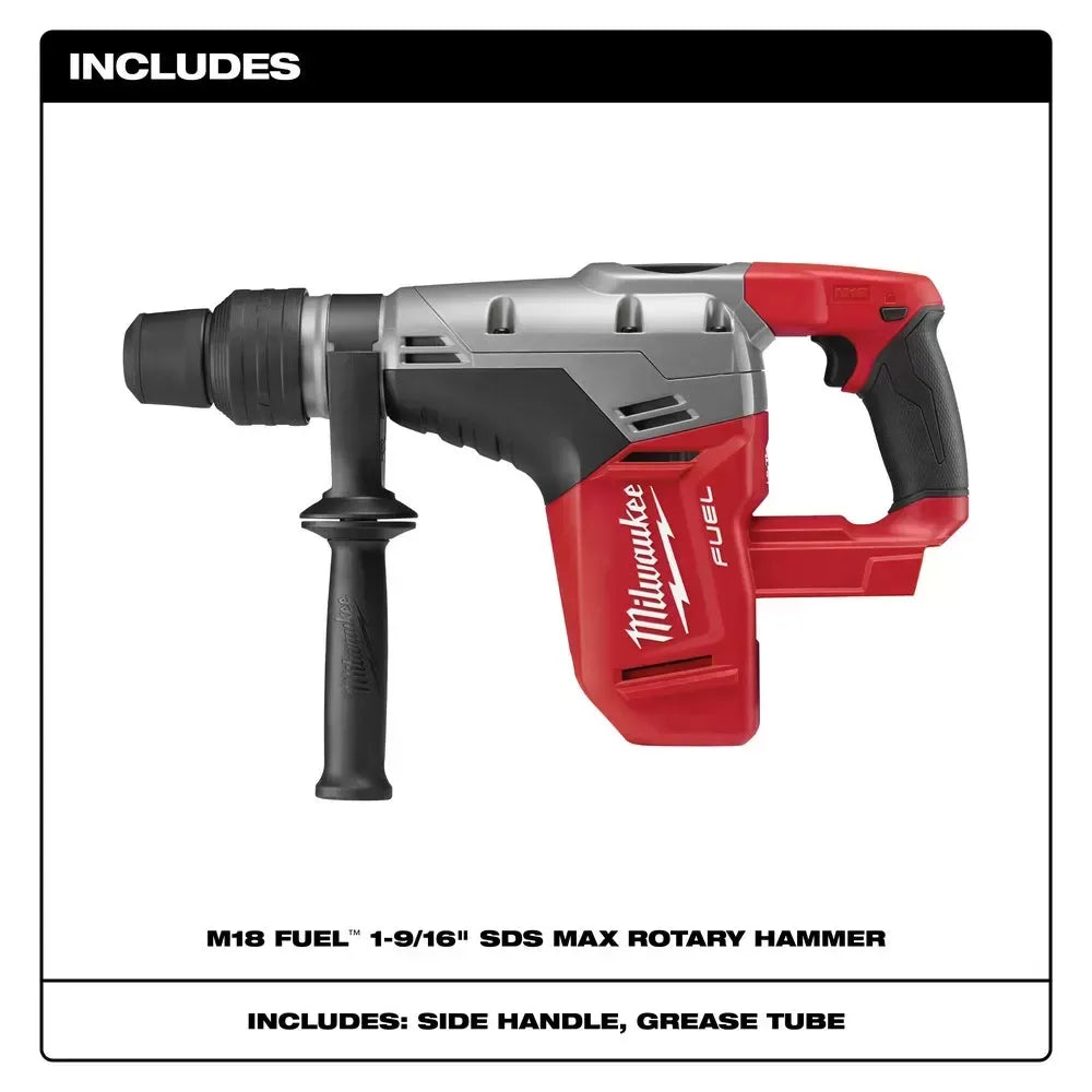 Milwaukee 2717-80 M18 FUEL 18V 1-9/16 SDS-Max Rotary Hammer - Bare Tool - Recon