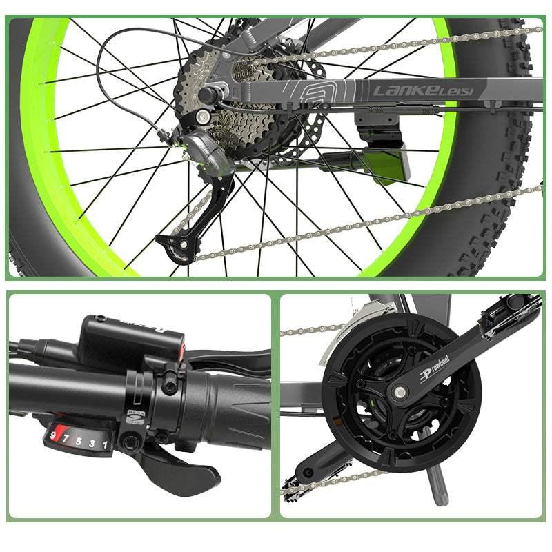 XT750 Plus 1000W 26-Inch Fat Tire Electric Mountain Bike