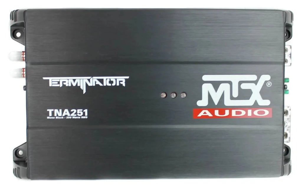 MTX 12 Dual Loaded Car Subwoofer w/Sub Box, Amplifier, & QPower Wiring Kit