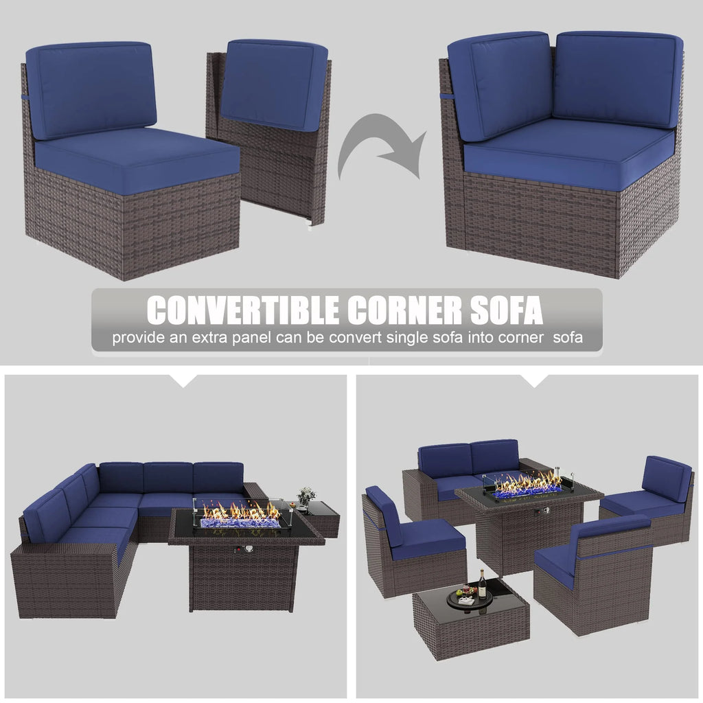 LayinSun Outdoor Furniture Sectional Conversation