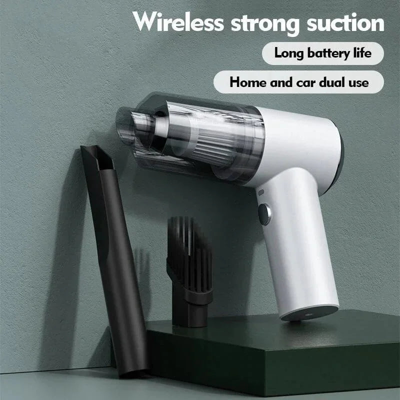 Handheld Wet and Dry Vacuum with Crevice and Brush Attachments, LED  Light
