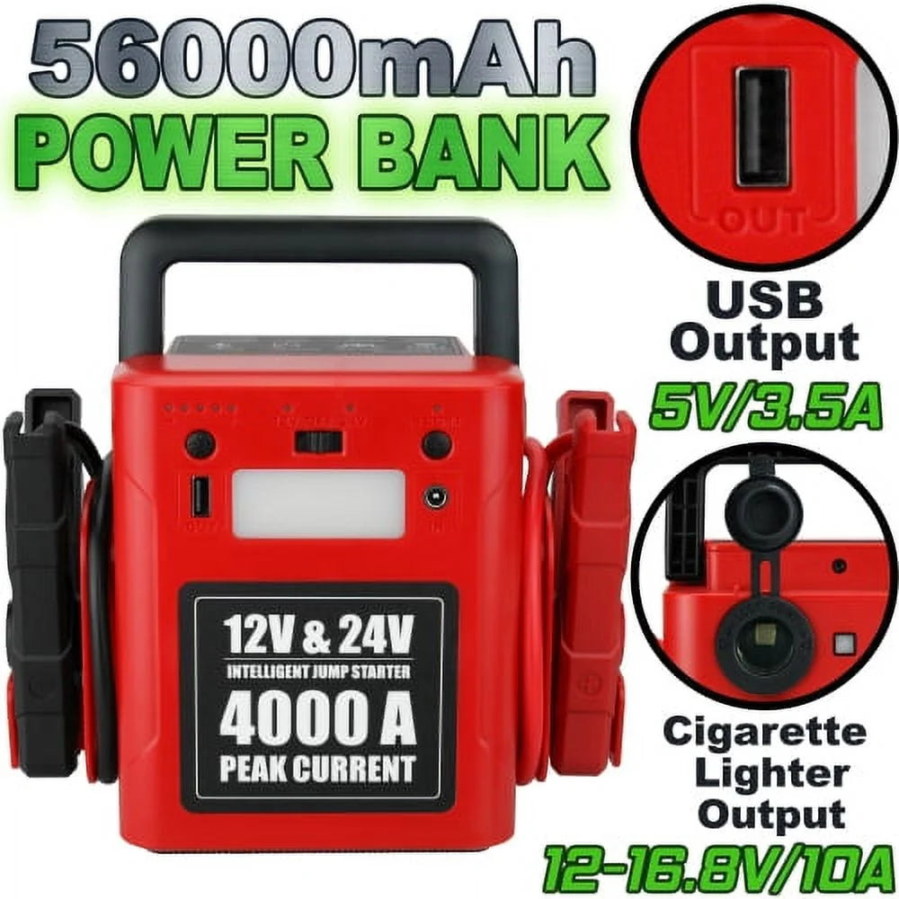 Banshee 1600A 12V / 24V Lithium Car Jump Starter