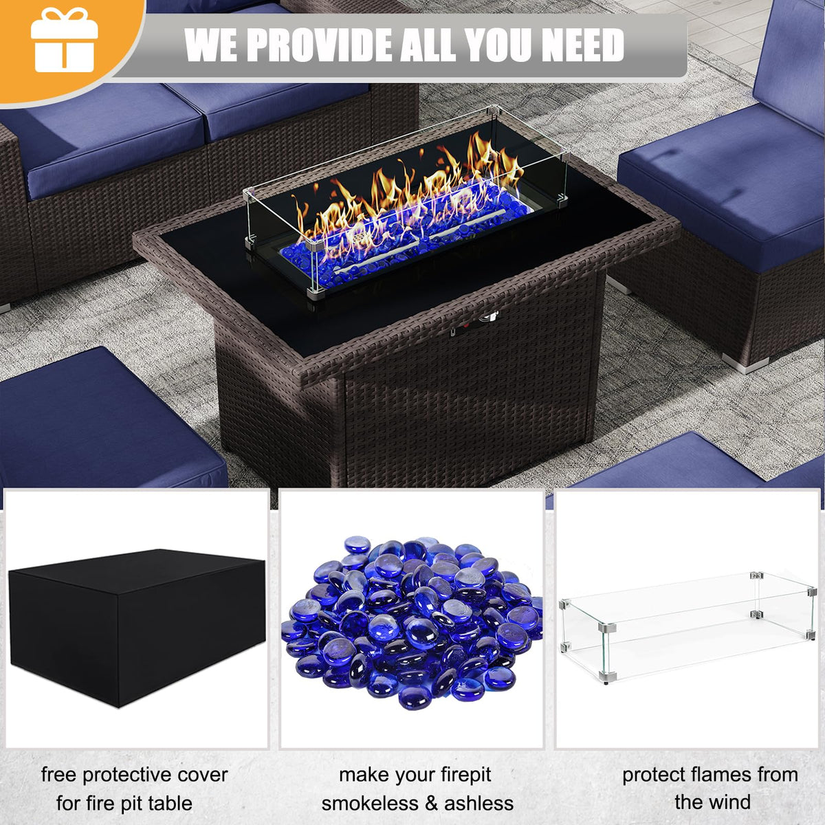 LayinSun Outdoor Furniture Sectional Conversation