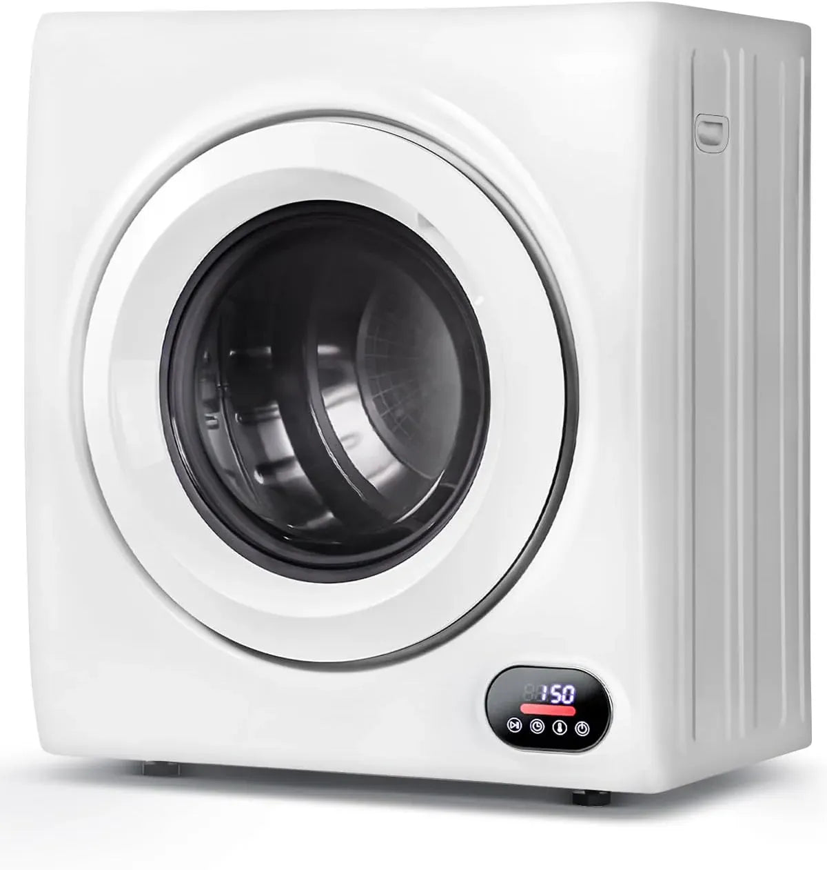 110V Portable Dryer â?850W Compact Clothes Dryer with 4 Automatic Drying Modes, Stainless Steel Tub, Simple Control Knob for Apartments, Dorms & Small Spaces