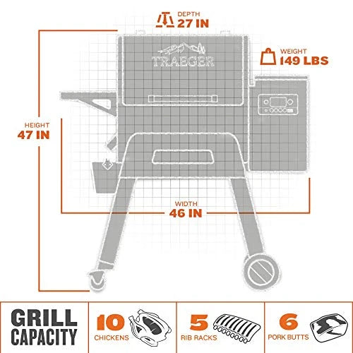 Ironwood 650 Wifi Pellet Grill and Smoker in Black