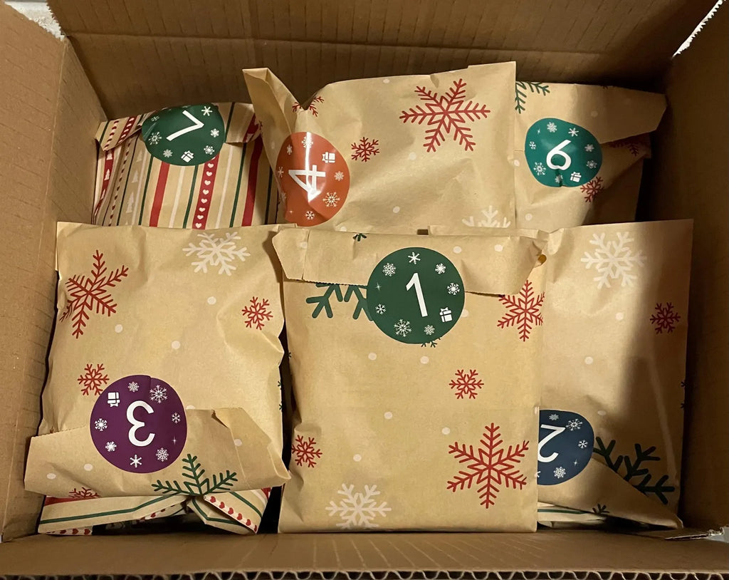 Advent Calendar with 24 Cat-Themed Gifts and Daily Surprises