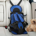 Car Seat Cushion for Kids with 5-Point Harness and Breathable Mesh, Foldable Non-Slip Base