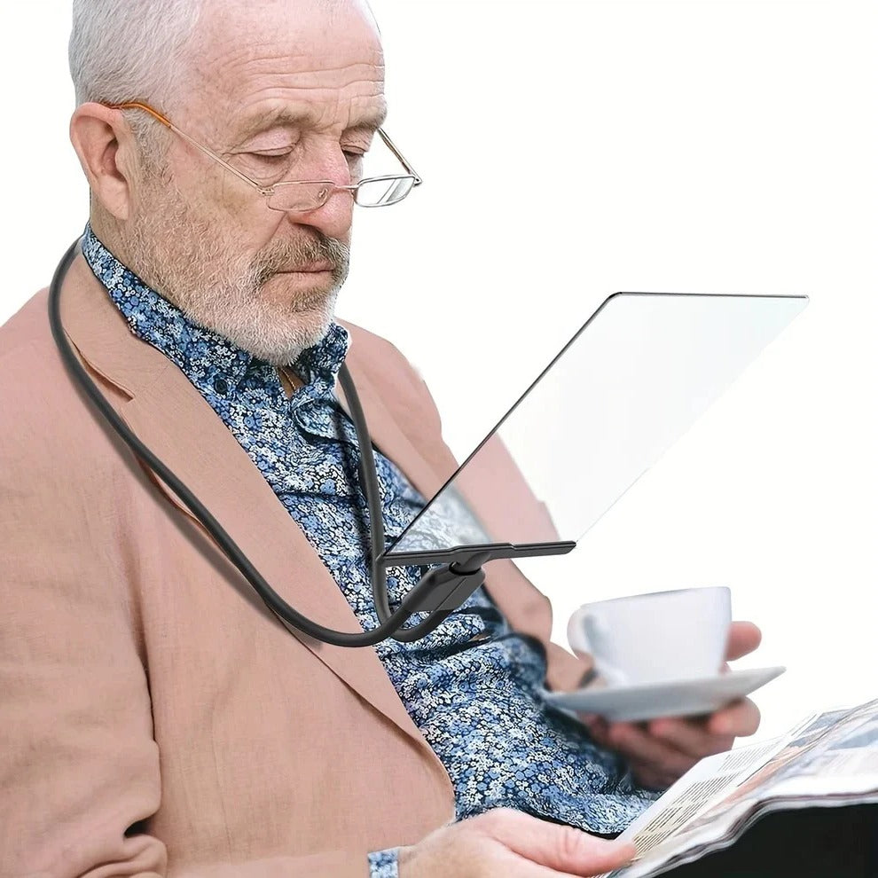 Flexible Neck Magnifier with Adjustable Clamp and Large 3.93 in Lens, 2-3x Optical