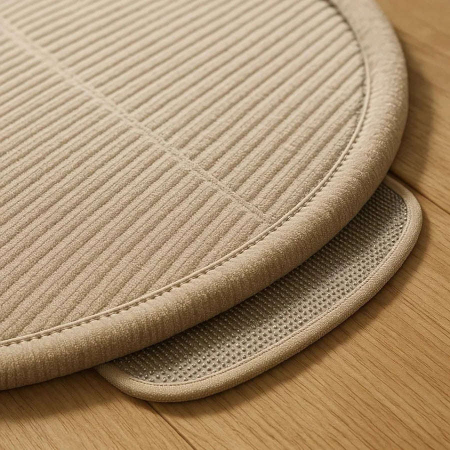 Chair Mat for Hardwood Floors with Non-Slip Backing and Short-Pile Velour, 35x24 in