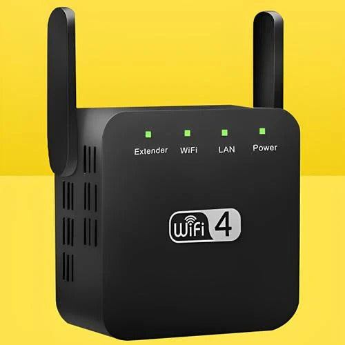 Dual Antenna WiFi Repeater with 300 Mbps and 300 Square Meter Coverage