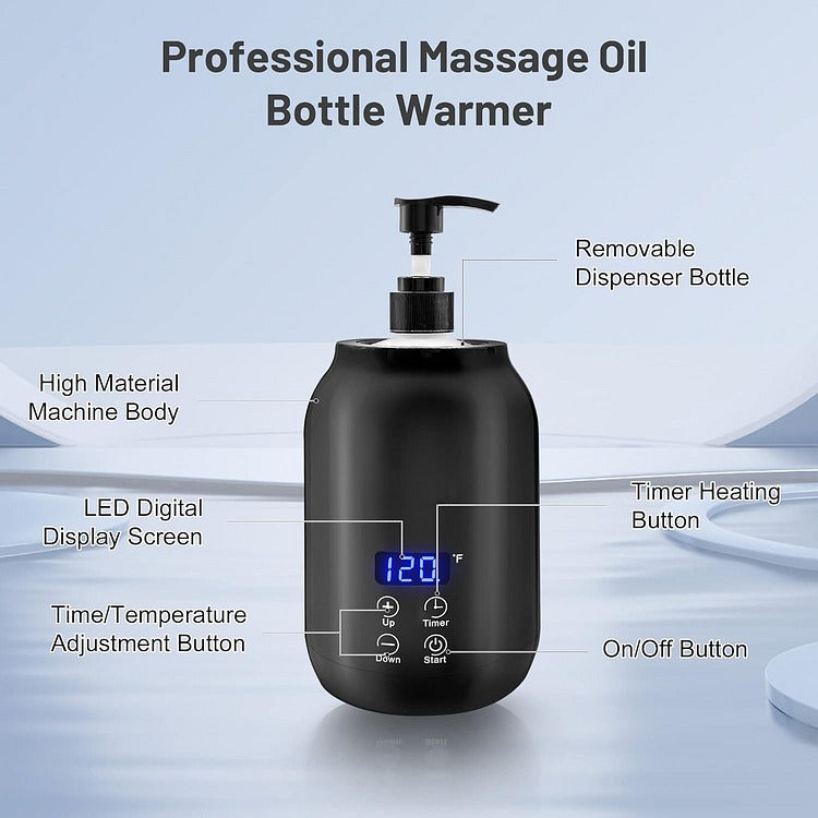 Electric Massage Oil Warmer with 360 Degree Heating and Digital Temperature  Control
