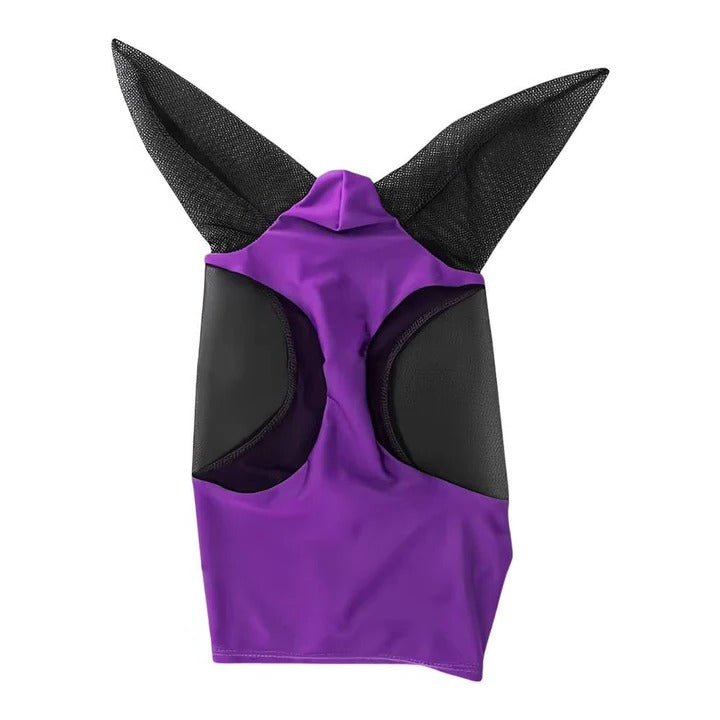 Horse Fly Mask with Mesh Face Coverage and UV Protection, Stretchy Elastic  Fit