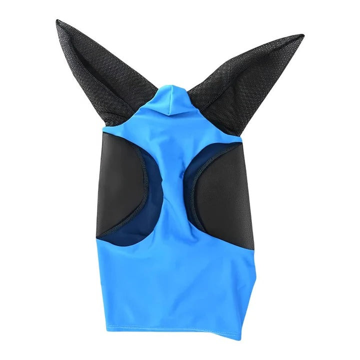 Horse Fly Mask with Mesh Face Coverage and UV Protection, Stretchy Elastic  Fit