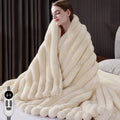 Heated Throw Blanket, Cozy Faux Fur Electric Blanket for Sofa, Bed and Home