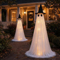 2 Pack 5 Ft Large Halloween Decorations Outdoor, Light Up Ghost Decor