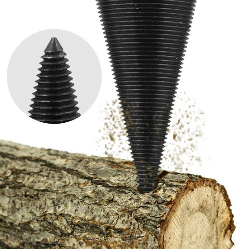 Drill Bits for Wood, Shank Firewood Splitting Drill Bit Works with Any  Drill