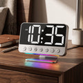 Digital Alarm Clock with Battery Backup and Phone Charging, 2-Inch Large Display
