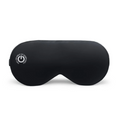 Heated Eye Mask with Rechargeable Battery and Gentle Vibration, Removable Silk Cover