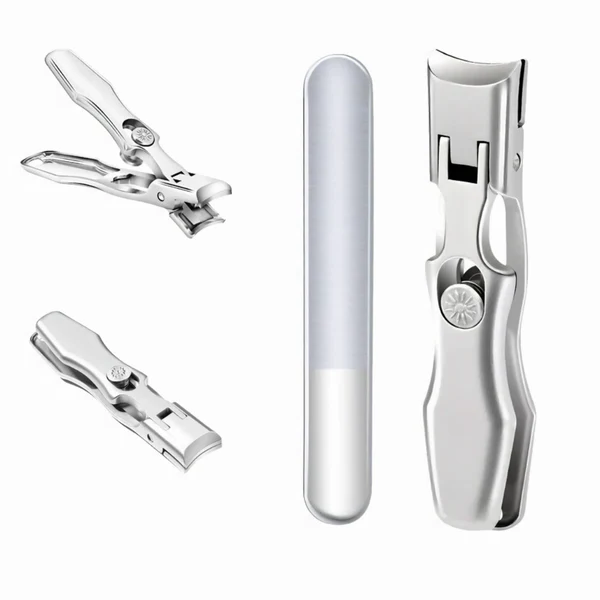 Carbon Steel Nail Cutter with Wide Jaw Opening and Built-In Catcher,  Self-Locking