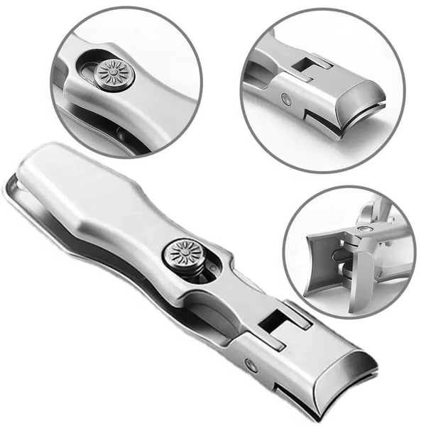 Carbon Steel Nail Cutter with Wide Jaw Opening and Built-In Catcher,  Self-Locking