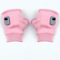 Heated Fingerless Gloves with Type-C Charging and 3 Heat Levels, One Size