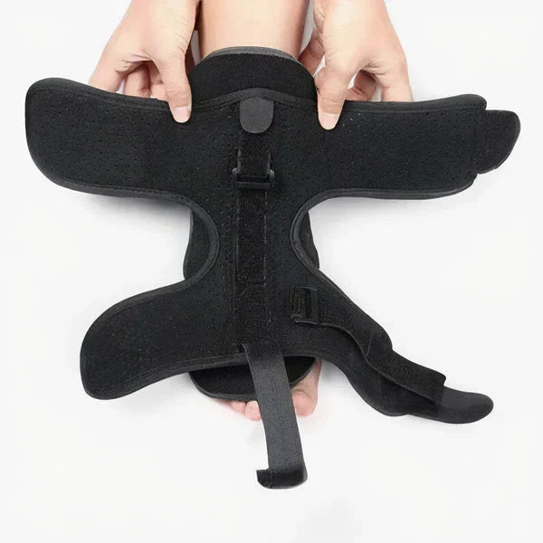 Foot and Ankle Night Splint with Adjustable Dorsal Flexion Strap and Metal Support  Bands