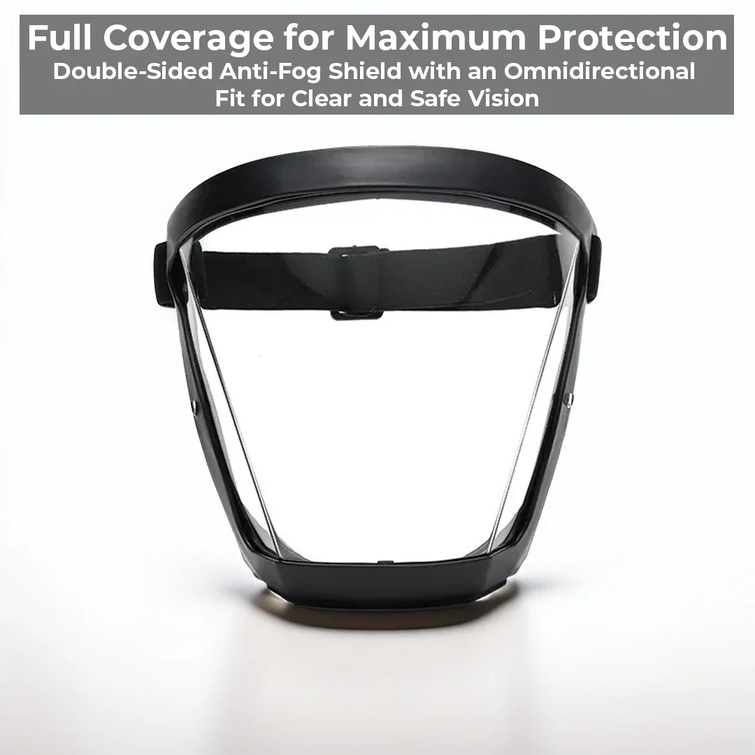 Face Shield with Anti-Fog Visor and Removable Filter for Welding and  Grinding