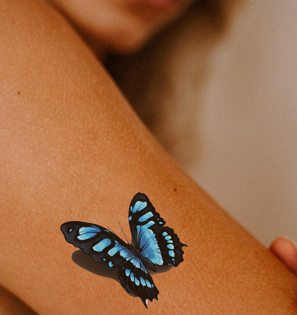 3D Realistic Temporary Tattoo with Water Transfer Application, 2.5x4  Inches
