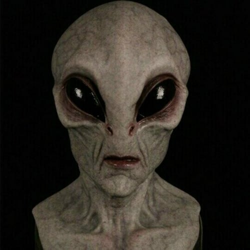 Alien Full Head Mask with Hand Painted Details and Built In Airflow